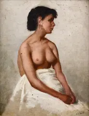 Naked by Antonio Ambrogio Alciati, Signature lower right., offered Apr 2025