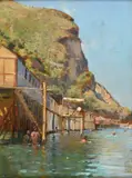 Alceste Campriani, The Baths of Castellammare, 1893, Signature and date lower left. Bibliography: