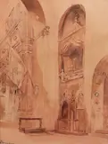 Odoardo Borrani, Interior of a church
