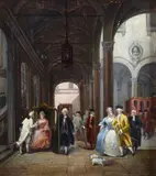 Annibale Gatti, 18th century scene
