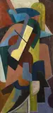 a Vasilievic Vladimir Lebedev, Composizione, 1921, Sul verso: firma e data; etichetta Galleria Milano; etichetta con dati dell'autore.