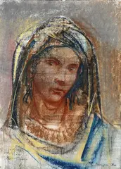 Madonna by Pietro Annigoni, 1978, offered Feb 2025