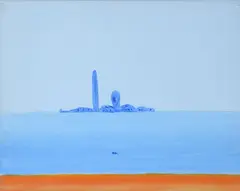 San Giorgio a Venezia by Virgilio Guidi, Sul verso: firma e titolo., offered Feb 2025