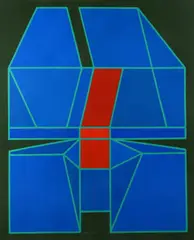 Achille Perilli, La fiamma nel prato, 2011