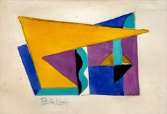 Giacomo Balla, Forme mio istante - studio, 1928