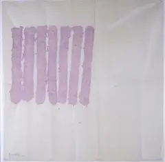 Verticale by Giorgio Griffa, 1981, offered Feb 2025