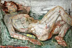 Fausto Pirandello, Nudo disteso
