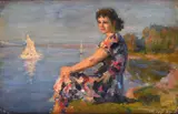 Iosif Michajlovič Gurvič, Ragazza lungo il fiume, 1956