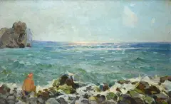 Marina by Sergei Ivanovich Grosh, 1971, offered Feb 2025