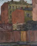 Case by Yuri Leonidovich Frolov, Sul verso: etichetta Associazione di arte e produzione di tutta l'Unione., offered Feb 2025