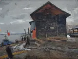 Vladimir Fedorovič Stošarov, Capannone sulla spiaggia, 1962