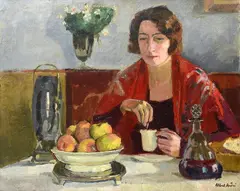 Albert André, Interno con figura, 1928