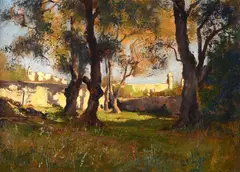 Paesaggio biellese by Giovanni Colmo, offered Feb 2025