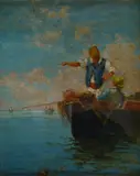 Eduardo Dalbono, Barca con pescatori