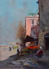 Scorcio di paese by Oscar Ricciardi, offered Feb 2025