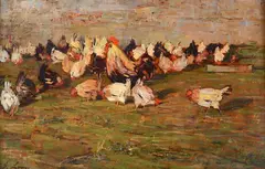 Giovanni Lomi, Galline con gallo