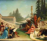 Annibale Gatti, Il pittore all'aperto