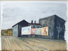 Manifesti pubblicitari in periferia by Paolo Manaresi, 1970, offered Dec 2024