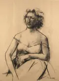 Giacomo Manzù, Studio per grande ritratto di signora