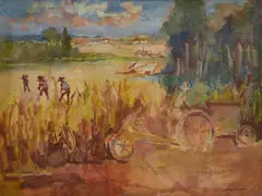 Five-star by Mino Maccari, Signature lower right. Authentication by the Archive of the Works of Maestro Mino Maccari with rep. no., offered Dec 2024