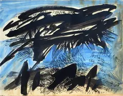 Abstract composition by Vinicio Berti, Signature and date lower right., offered Dec 2024