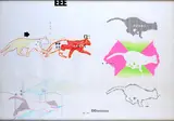 Umberto Bignardi, Cat in motion, Signature and title lower right. On the back: stamp of the Cultural Association L'Attico