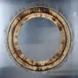 Bernard Aubertin, Circular Fire Drawing, 1973, On the back: Galleria Centro