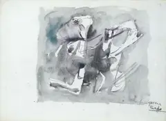 Afro Basaldella, Untitled, 1954, Signature and date lower right. The work is registered at the Afro Archive