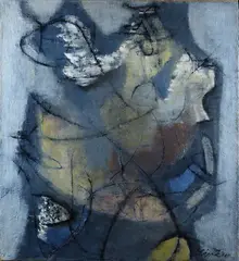 Léon Zack, Untitled, 1947, Signature bottom right. On the reverse: Musée D'Art Moderne De La Ville De Paris label on the frame; Animation