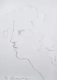 Cy Twombly, Face (male portrait)