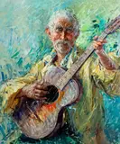 Clemente Tafuri, Vecchio con chitarra