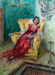 Clemente Tafuri, Ritratto di signora, 1965
