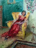 Clemente Tafuri, Ritratto di signora, 1965