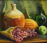 Giovanni Romagnoli, Natura morta con frutta e anfore