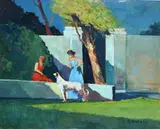 Renato Natali, Figure in giardino