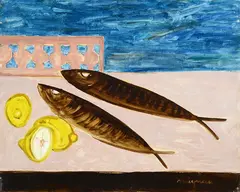 Untitled by Giuseppe Migneco, 1954, offered Oct 2024