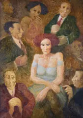 Remo Squillantini, Figure, Signature lower right. On the back: signature. The work is registered in the author's archive with n.