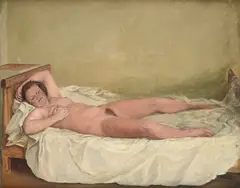 Nude lying down by Paul Ullman, 1936, Signature and date lower right., offered Oct 2024