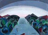 Gino Soggetti, Aurora, 1920, tempera on cardboard