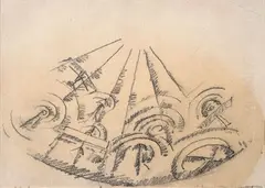 Study for the Apotheosis of Flight by Gerardo Dottori, 1928, Certificate M. Duranti, offered Oct 2024