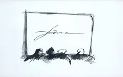 End by Fabio Mauri, 1981, On the back: typewritten label with data of the work. Certificate of authenticity and provenance Studio Fabio, offered Oct 2024