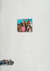 Untitled by Mario Schifano, 1979, Signature at the bottom center. Authentication Mario Schifano Foundation, offered Oct 2024