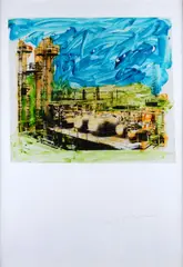 Untitled by Mario Schifano, 1980, Signature lower right. The work is registered at the General Archive of the Works of Mario Schifano with no., offered Oct 2024