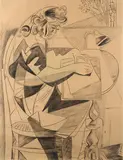 Gino Severini, Roman at the table, 1947