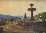 Alberto Pisa, Peasant at the fountain