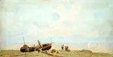 Eduardo Dalbono, Marina with fishing boat