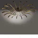 a Oscar Torlasco, Brass Ceiling Lamp Lampadario