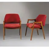Ico Parisi, Two Armchairs, WOODEN STRUCTURE