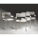 Willy Rizzo, Untitled, FOUR «SQ-BR» CHAIRS