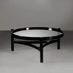 Gianfranco Frattini, Black Lacquered, WOODEN TABLE